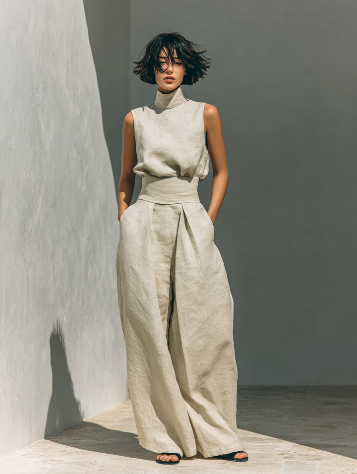 MARIA | TANK TOP & WIDE-LEG PANTS SET