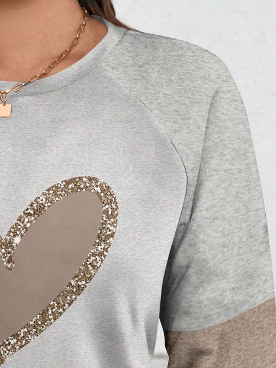 Marlowe™ | Relaxed Heart-Print Sweatshirt Dress
