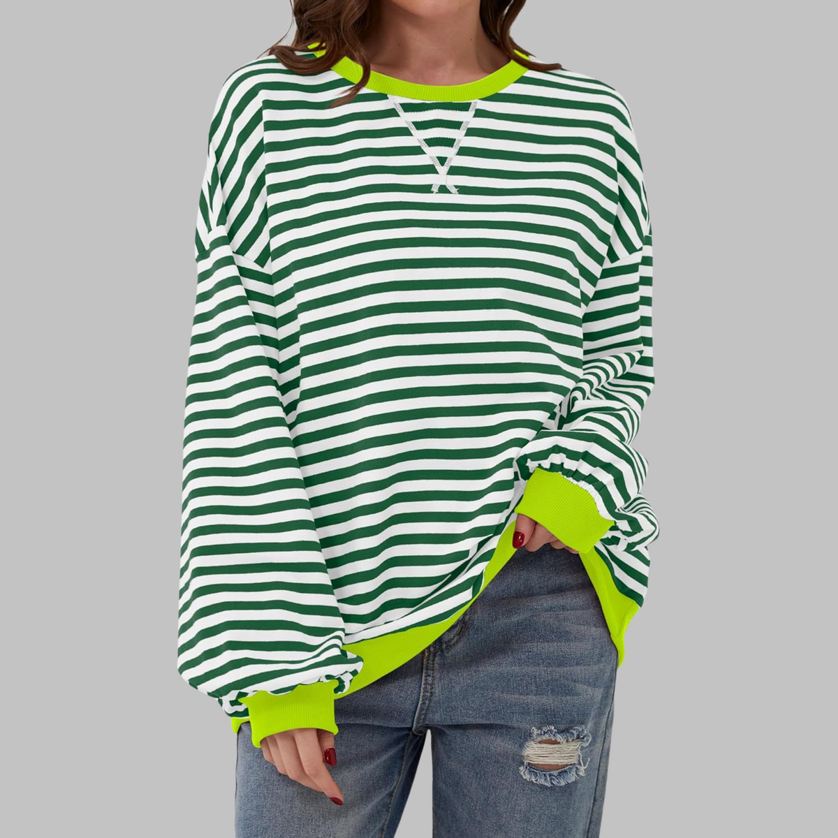 Callie™ | Relaxed Striped Crewneck Top