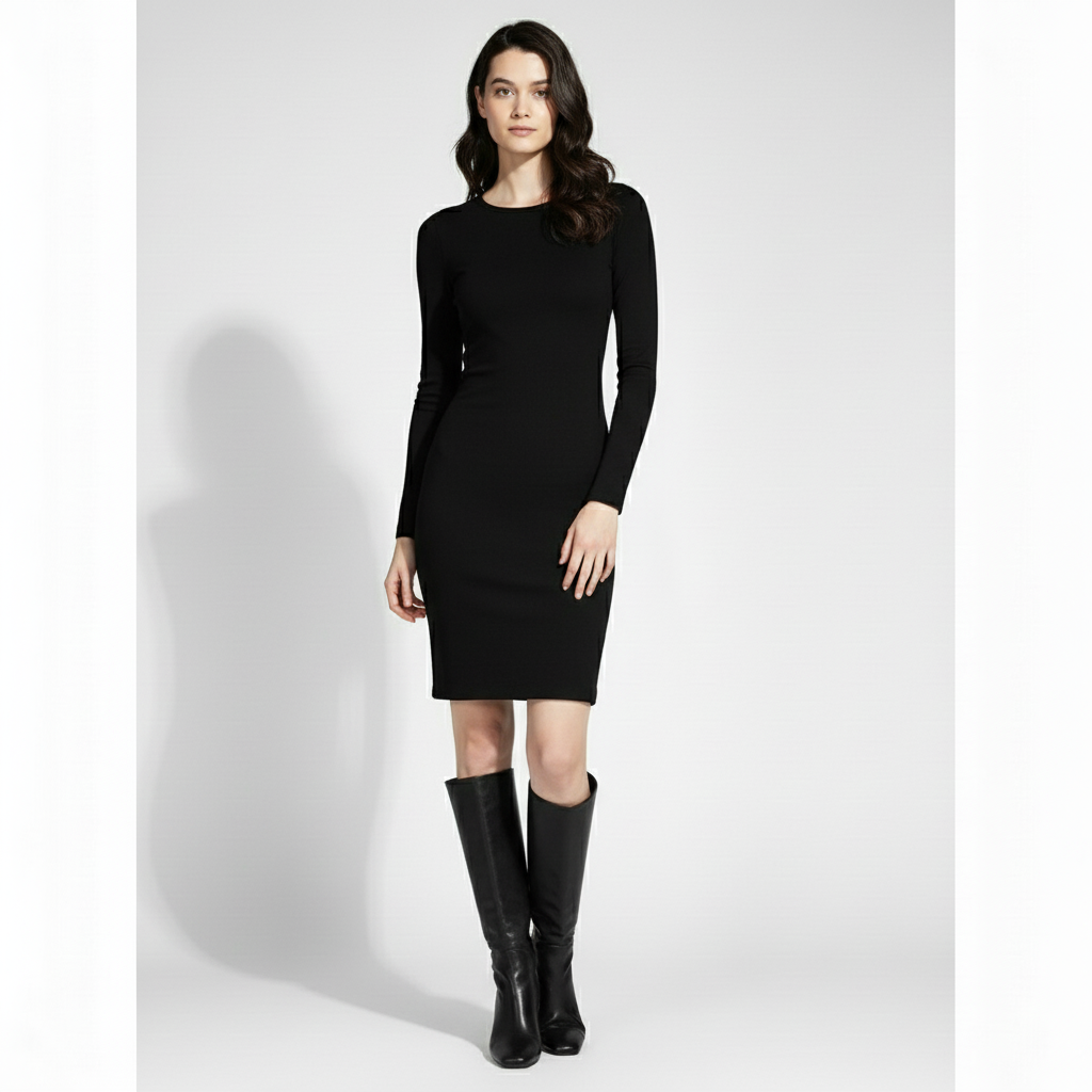 VogueStiletto | Elegant Knee-High Boots with Pointed Toe & Stiletto Heel