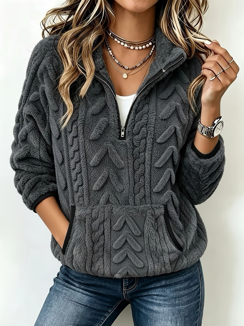 Mirella™ | Soft Half-Zip Sweater