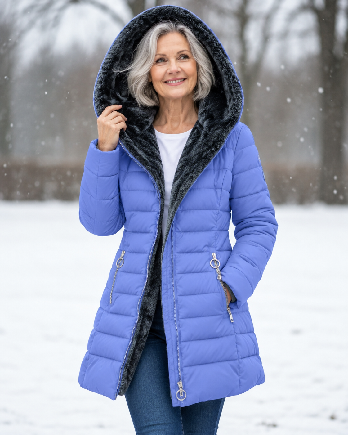 Marga™ | Long Quilted Hooded Winter Coat