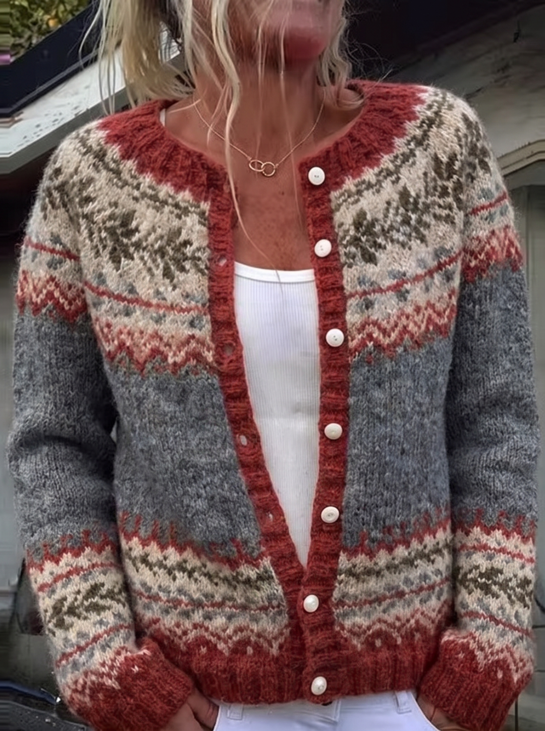 Nancy | Vintage Knit Cardigan