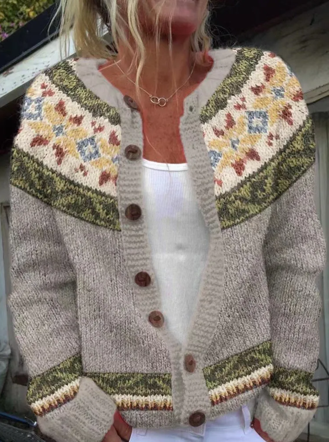 Catherine | Vintage Knit Cardigan