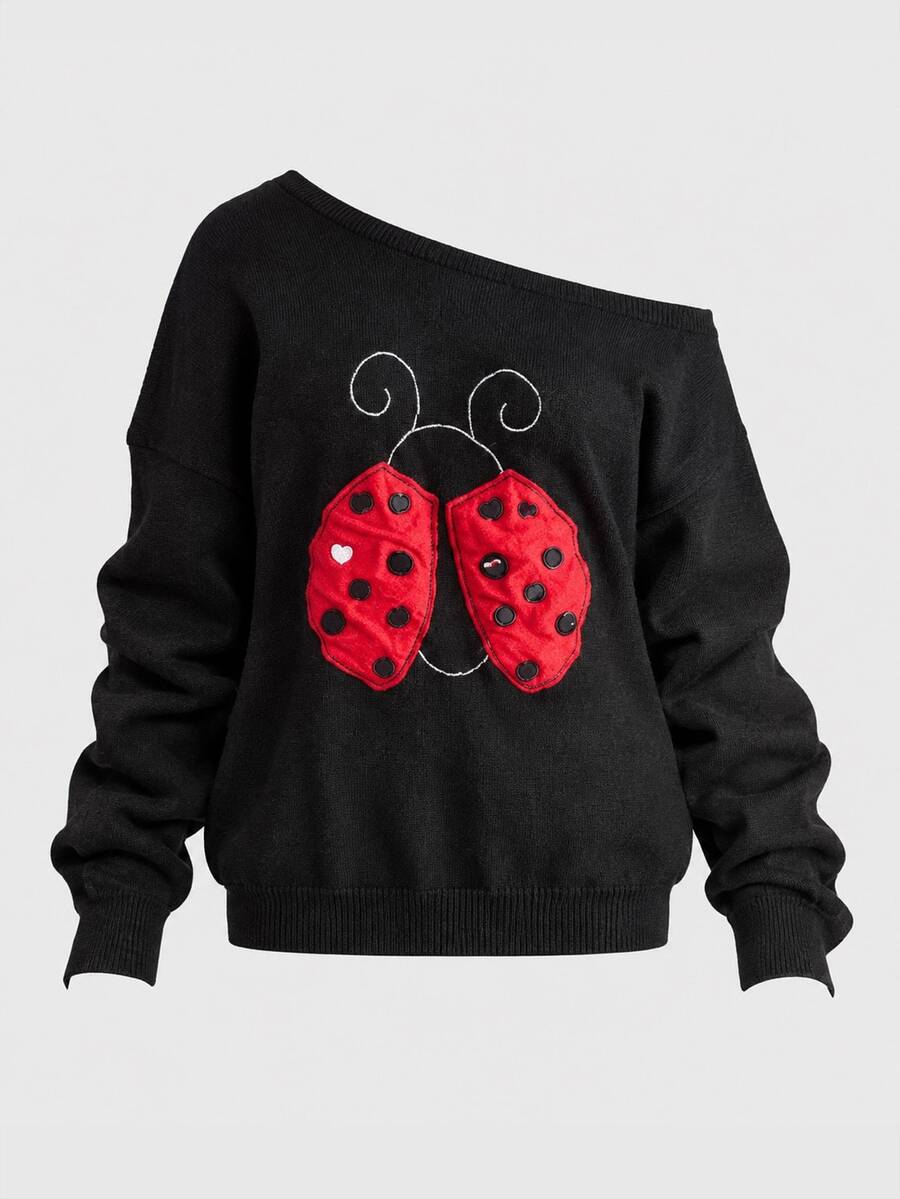 Clara | Kawaii Cat Embroidered Sweater