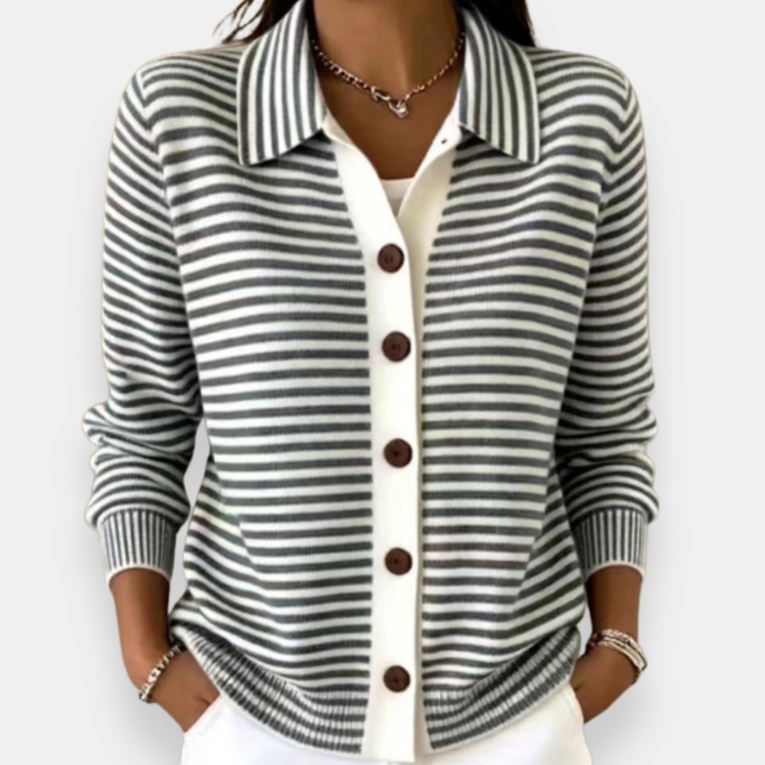 Nola™ | Striped Autumn Cardigan