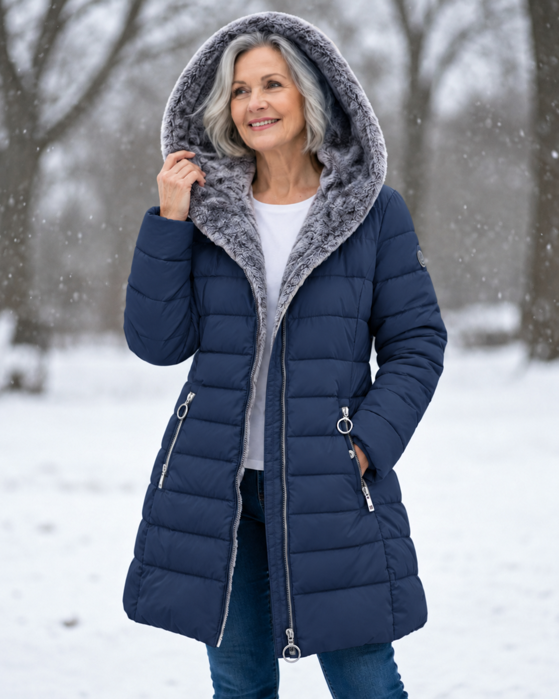 Marga™ | Long Quilted Hooded Winter Coat