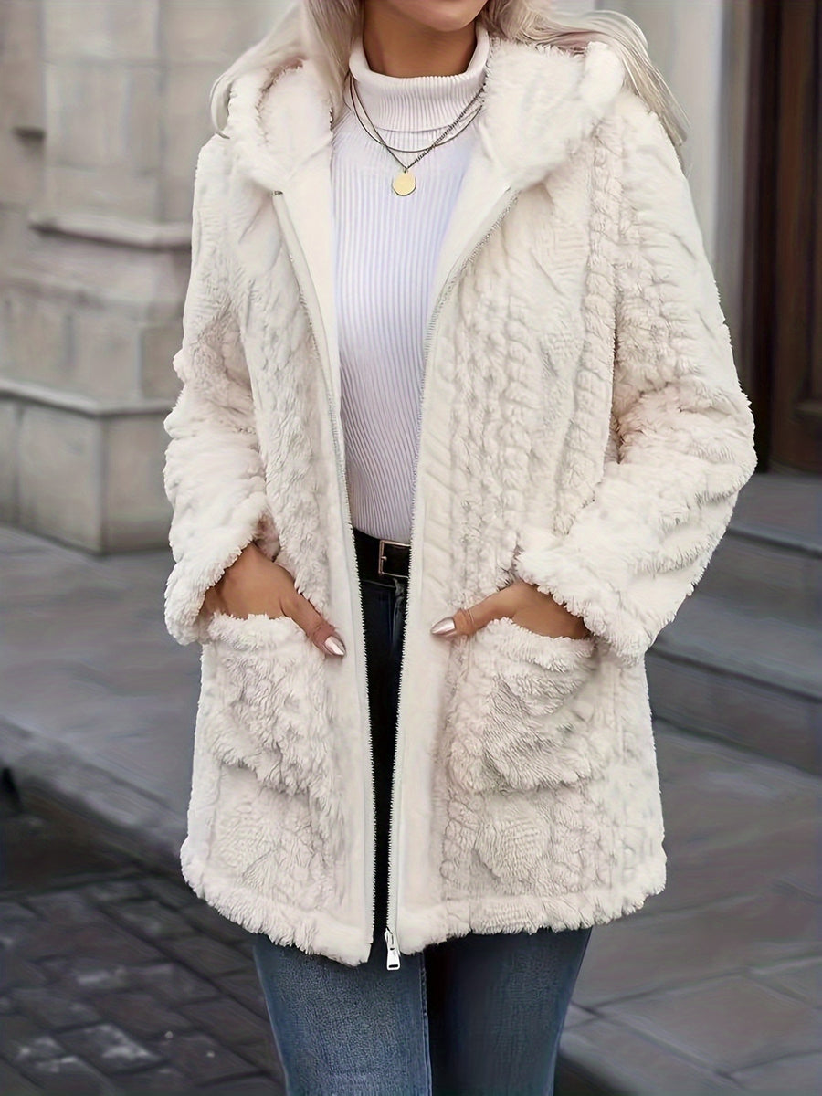 Clara™ Women’s Cable-Plush Hooded Jacket