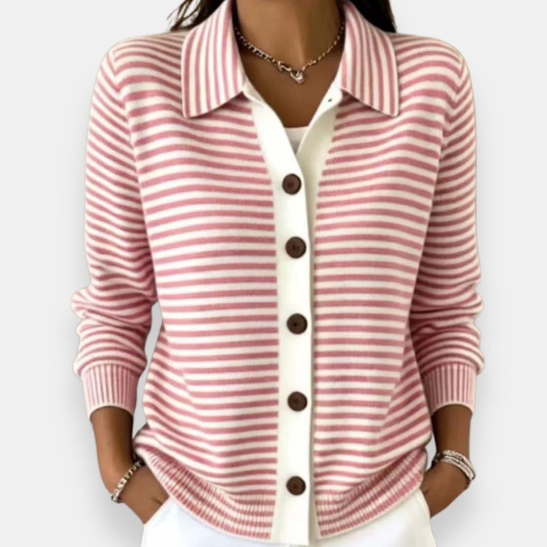 Nola™ | Striped Autumn Cardigan