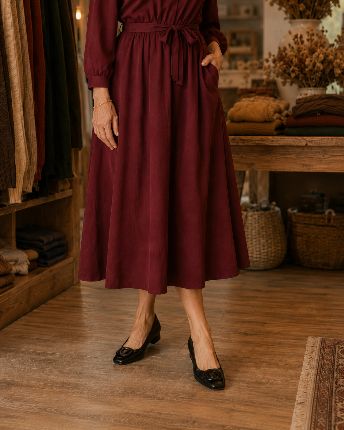 Opium Leather Flats