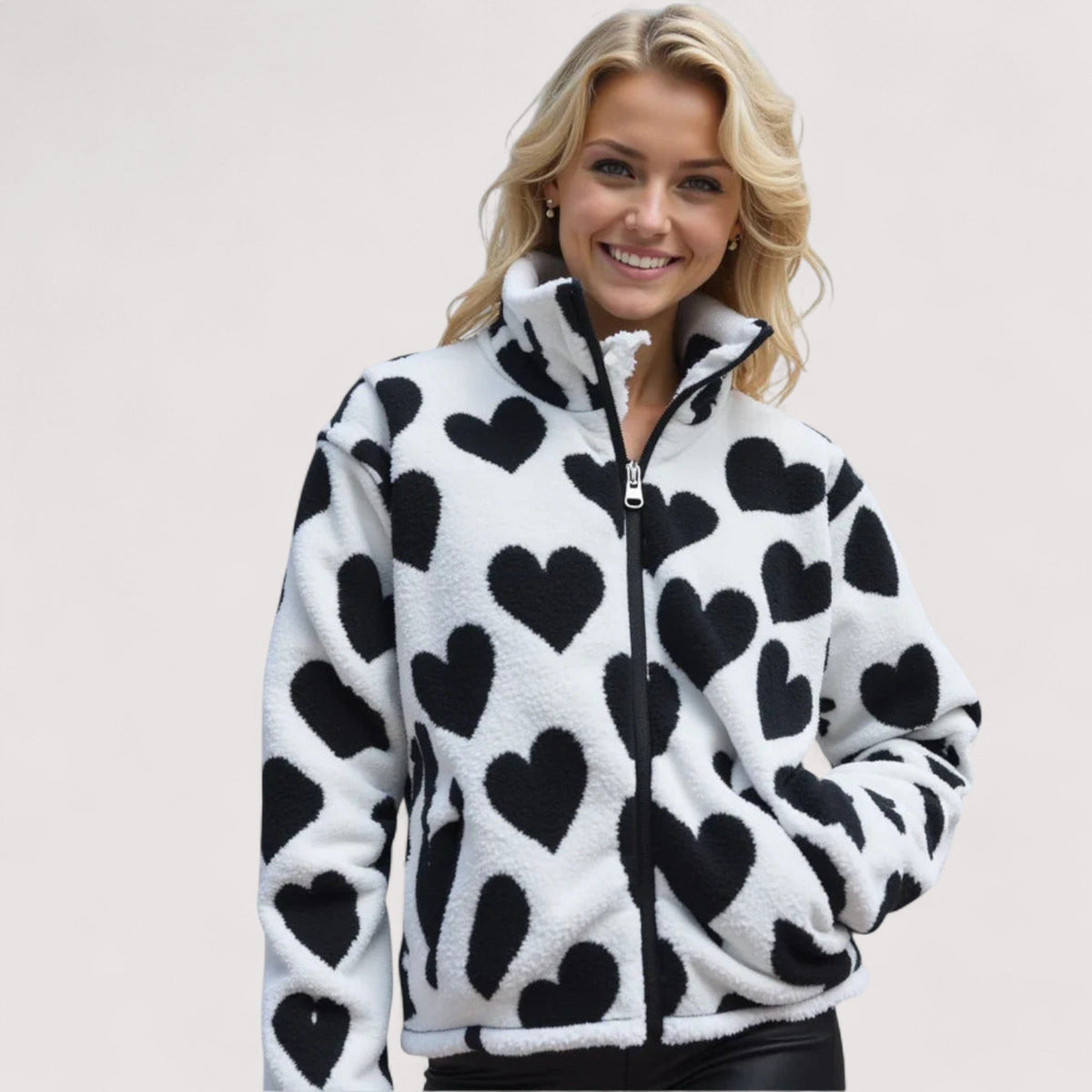 Everly™ | Reversible Heart Print Jacket