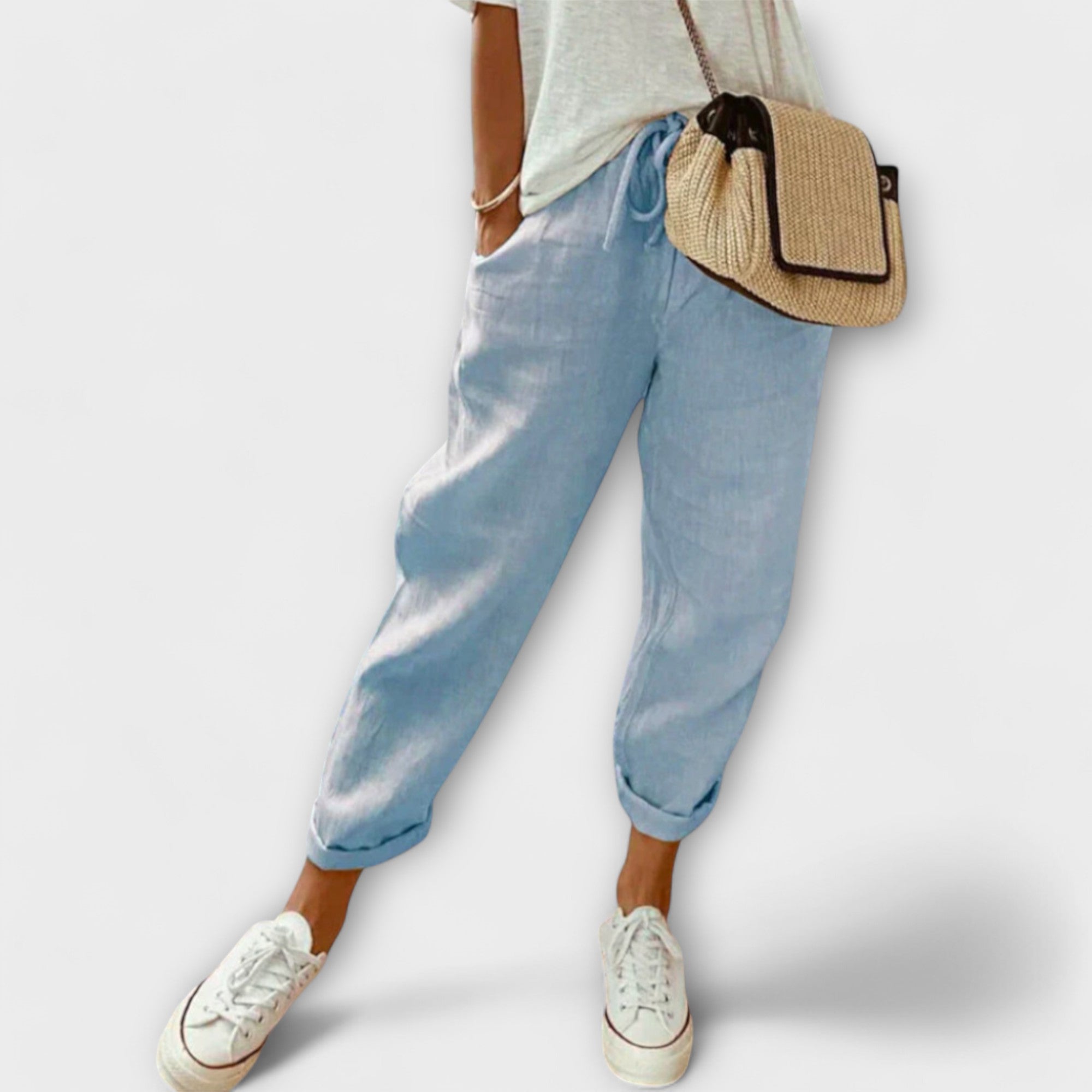 Ella™ Elegant cotton-linen pants