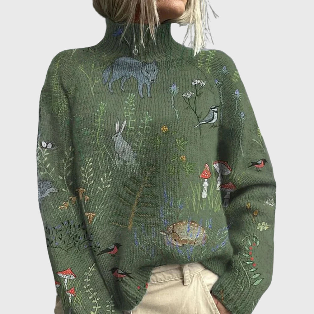 Warm Cosy Turtleneck Knit Sweater for Women