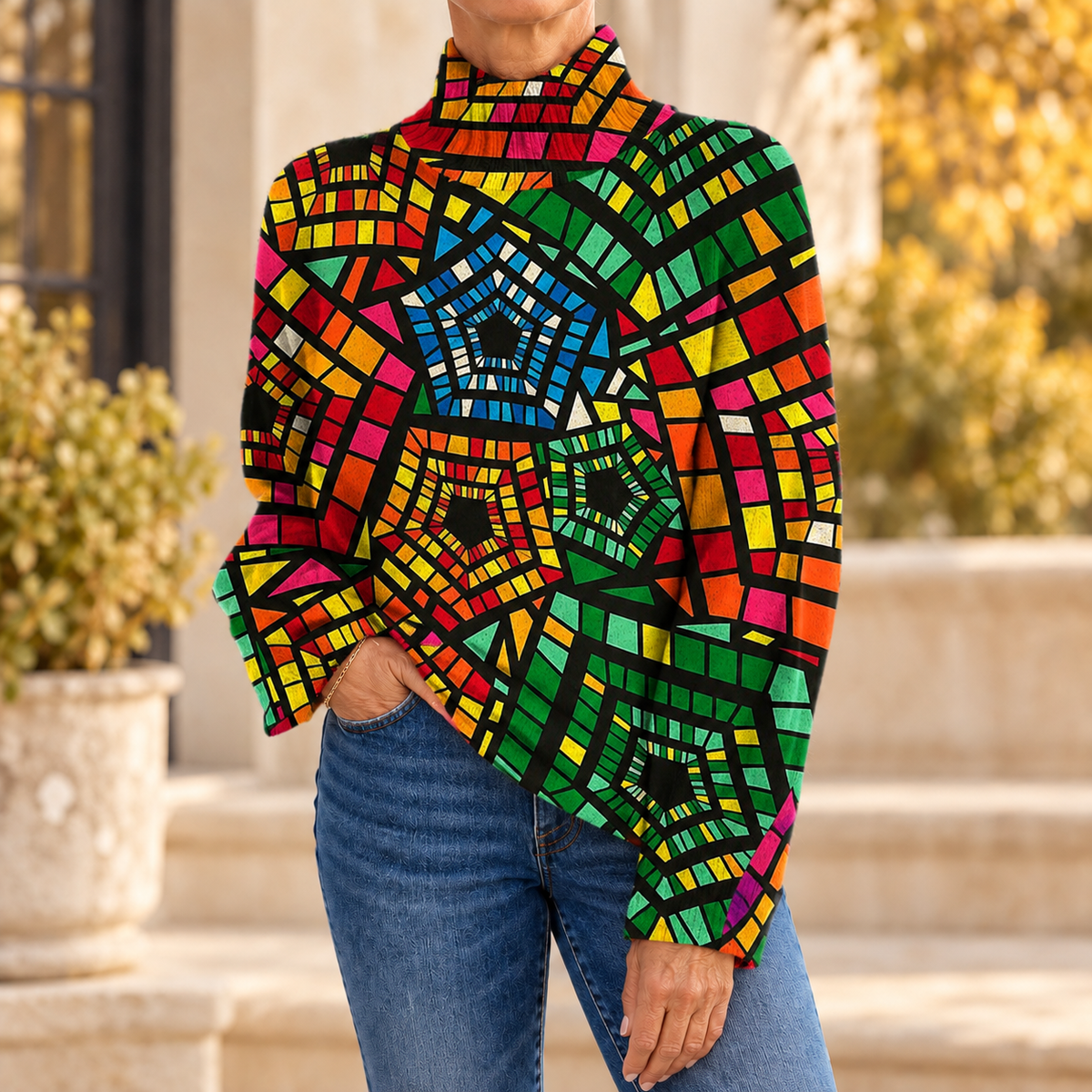 Emily™ Relaxed-Fit Turtleneck Sweater