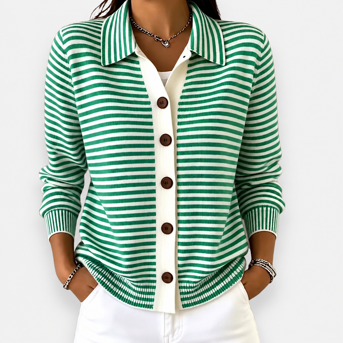 Nola™ | Striped Autumn Cardigan