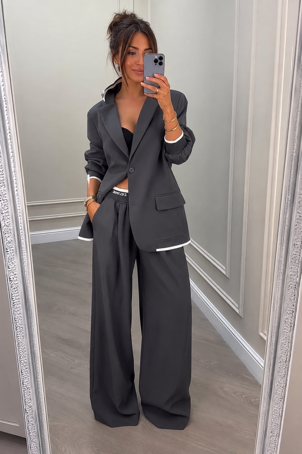 BROOKE | COLORBLOCK BLAZER & WIDE-LEG SET