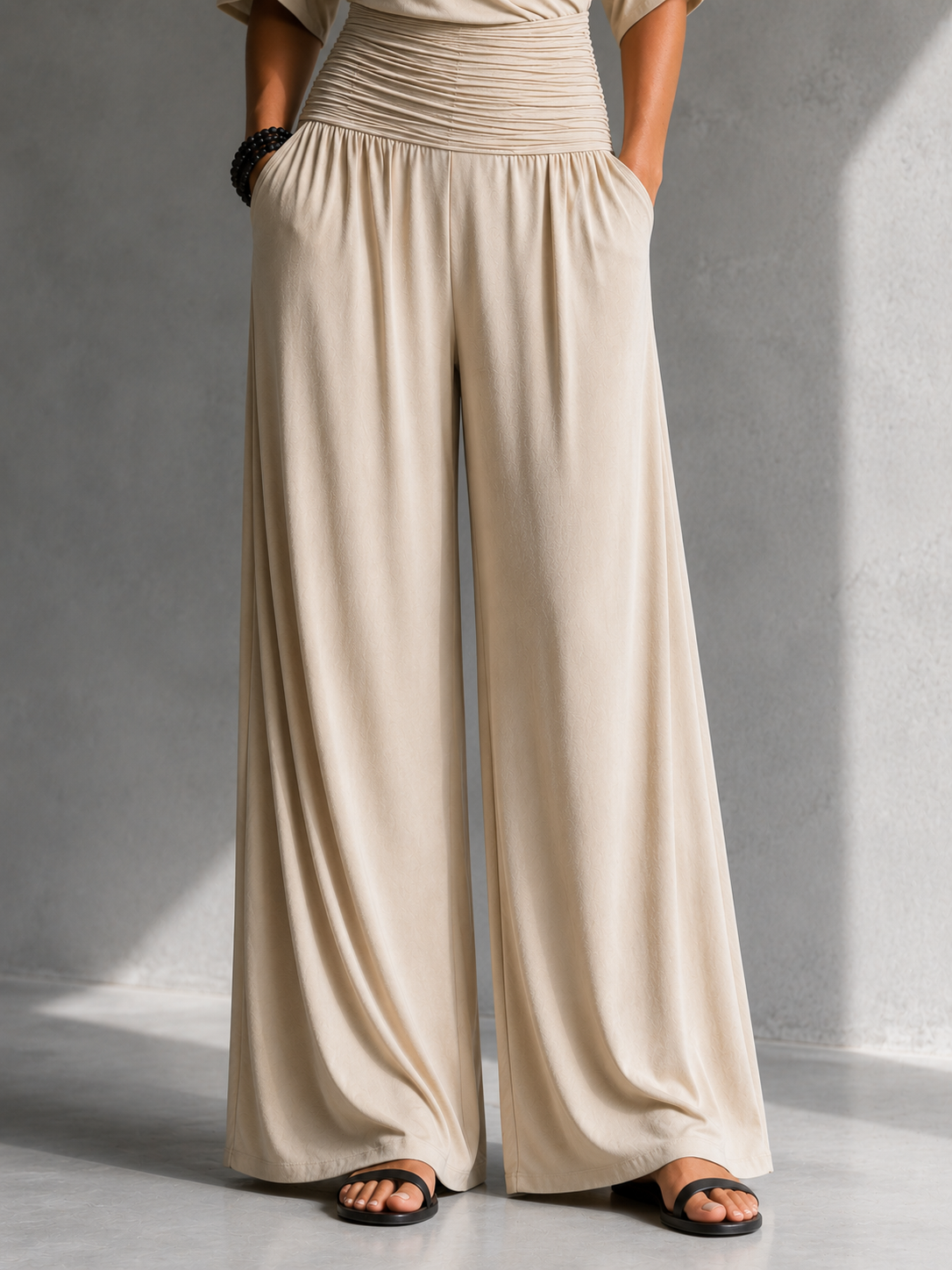 GERIKA | OFF-SHOULDER WIDE-LEG JUMPSUIT