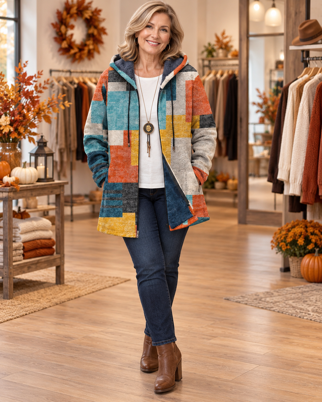 Rosalind | Artistic Hooded Cardigan