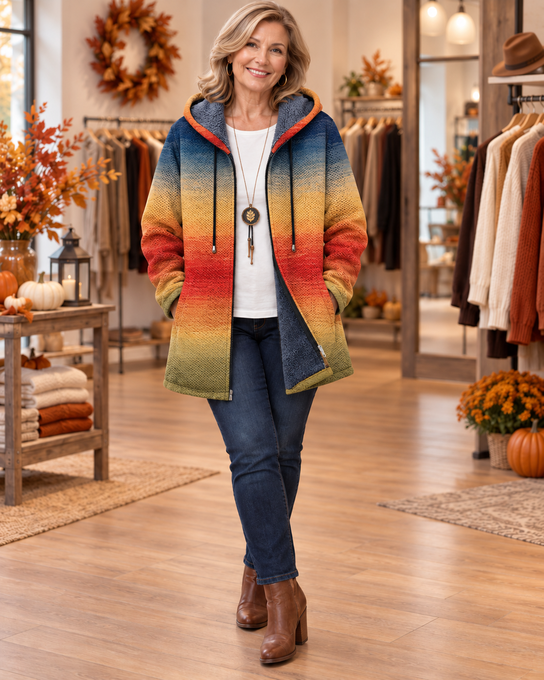 Cressida | Artistic Hooded Cardigan