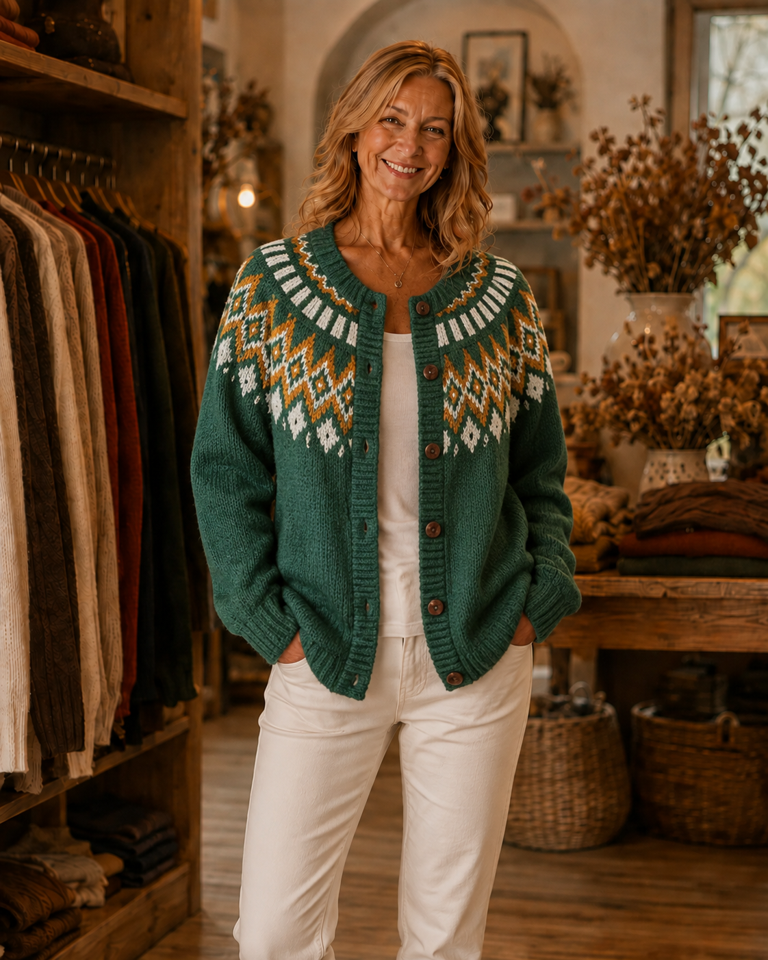 Rosemary | Vintage Knit Cardigan