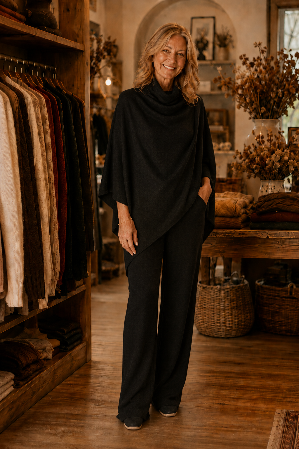 Mallory | Elegant Drape Two-Piece Set