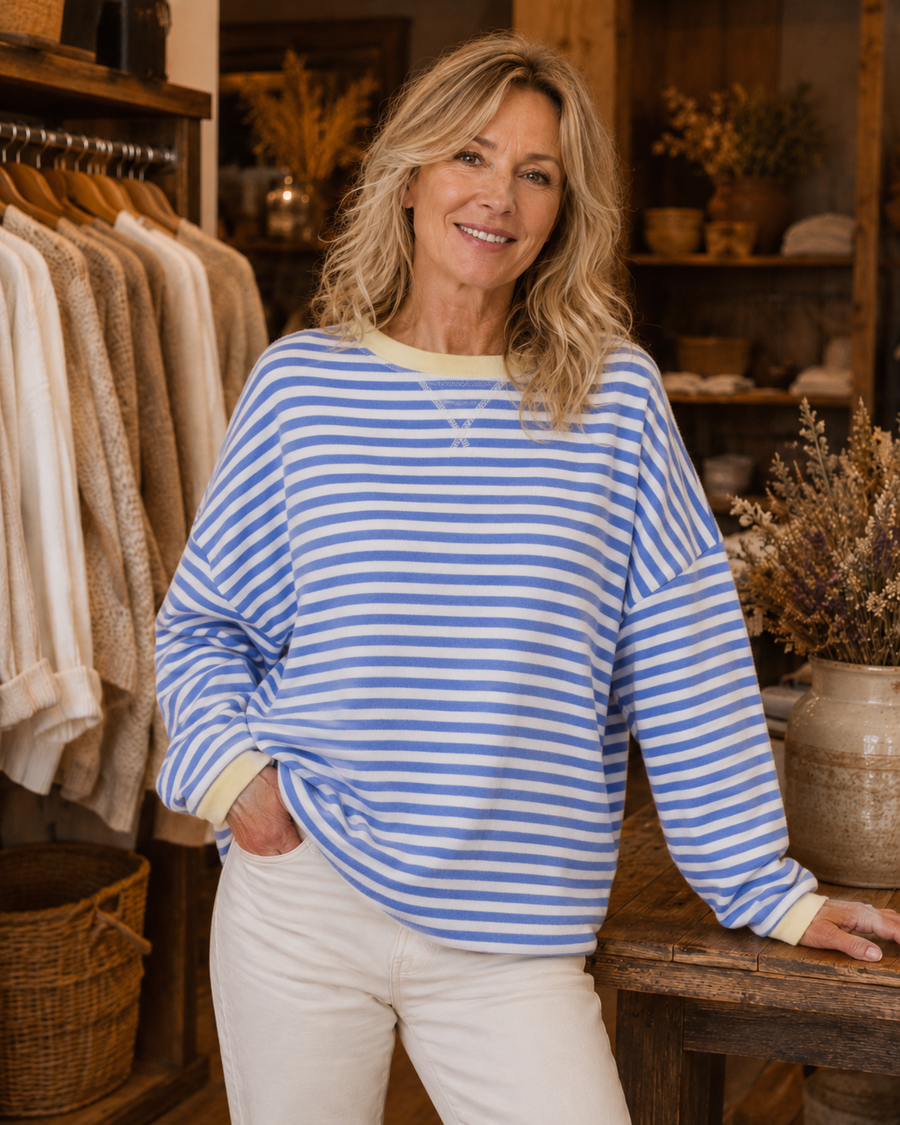 Women's Striped Oversized Sweater