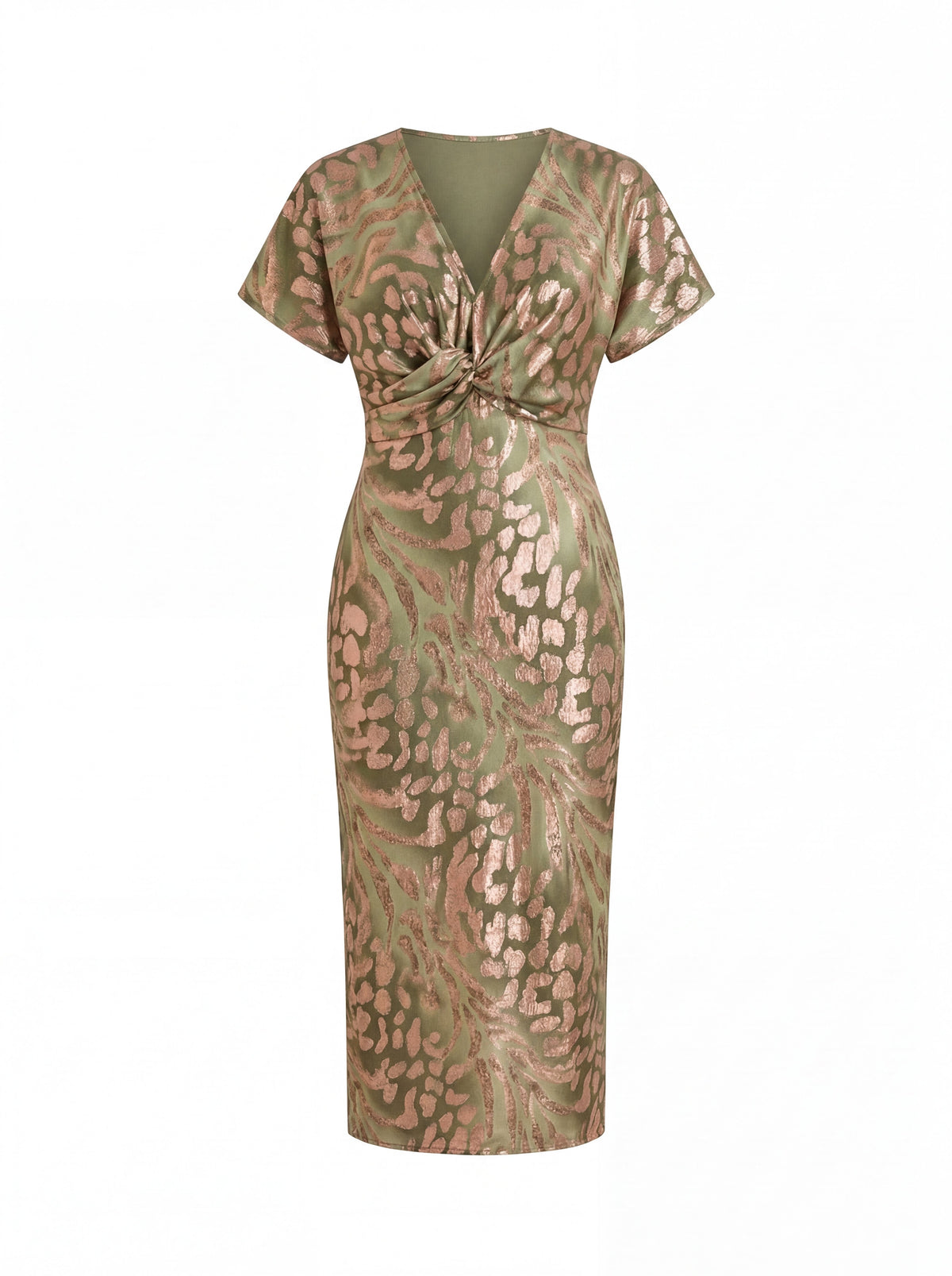 Copper Midi Dress | Women's Autumn Dress