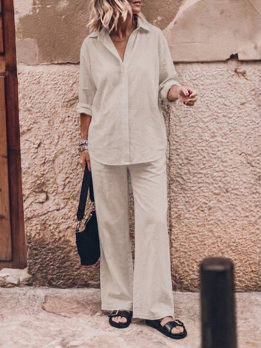 HARPER | COTTON RELAXED TWO-PIECE SET
