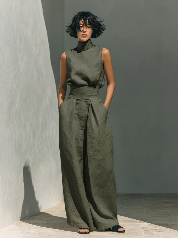 MARIA | TANK TOP & WIDE-LEG PANTS SET