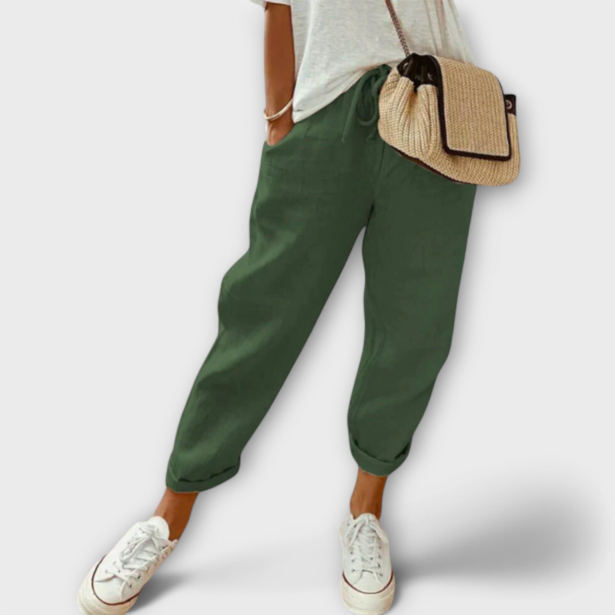 Ella™ Elegant cotton-linen pants