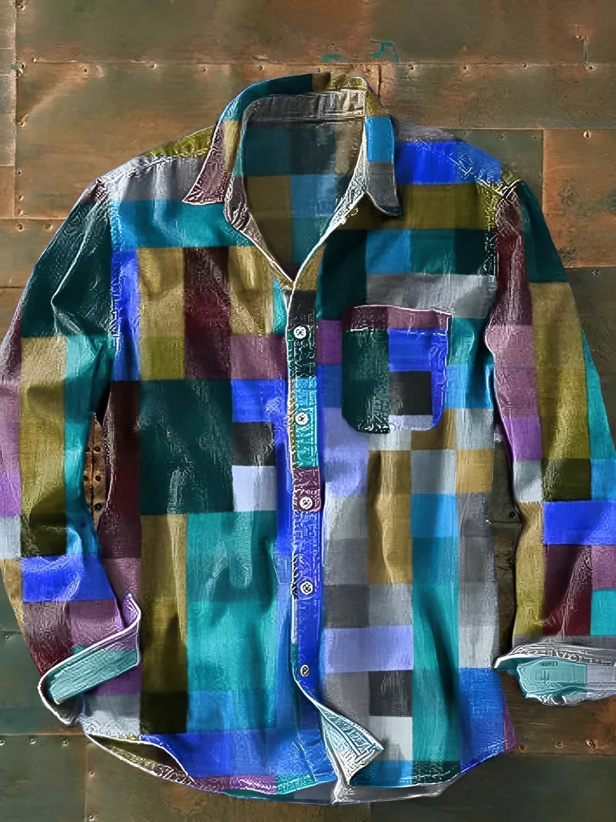 Russel™ Colorblock Patchwork Shirt