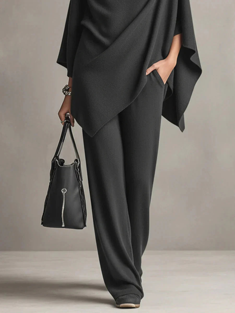 Mallory | Elegant Drape Two-Piece Set