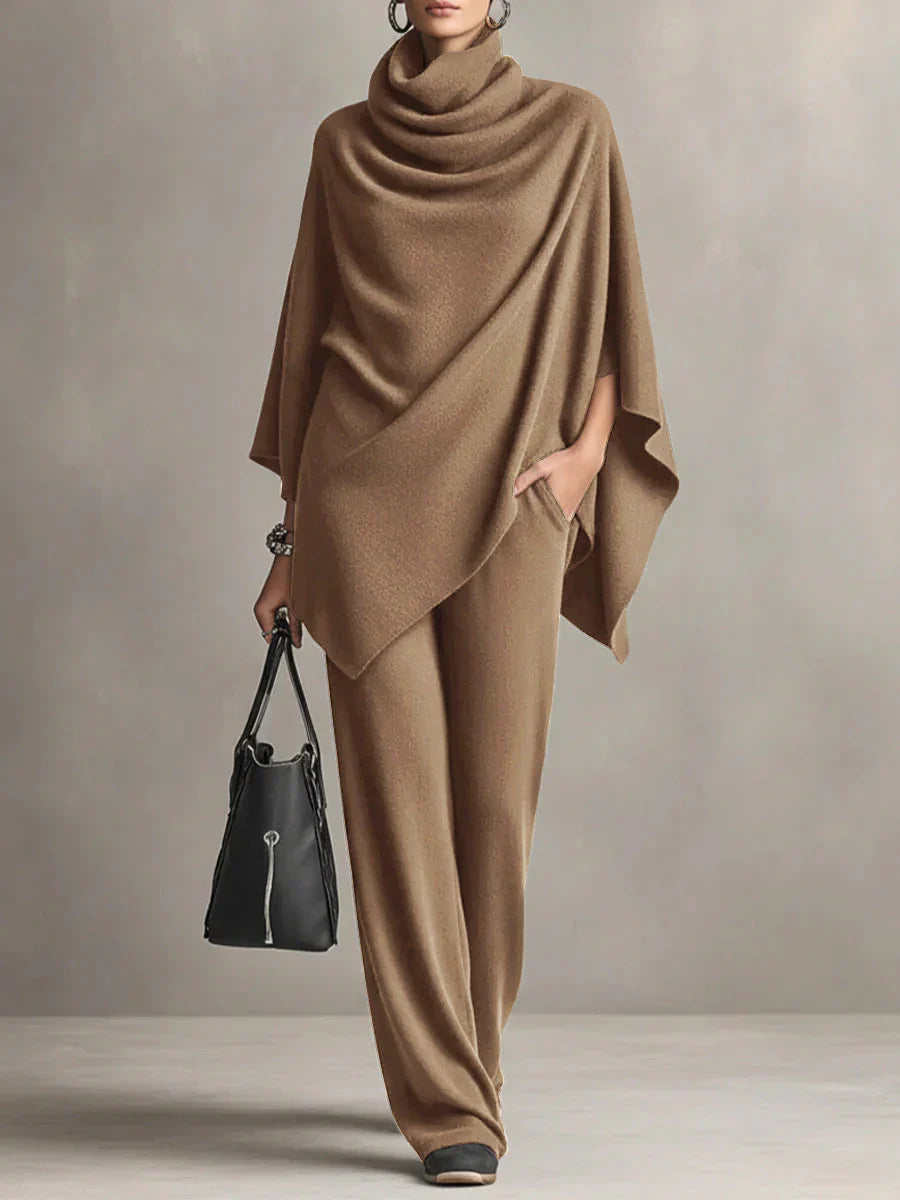 Mallory | Elegant Drape Two-Piece Set