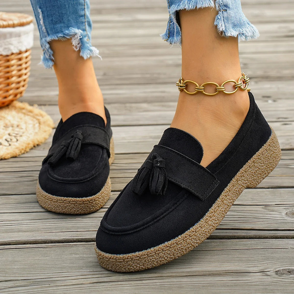 Elizabeth™ | Suede Tassel Loafers