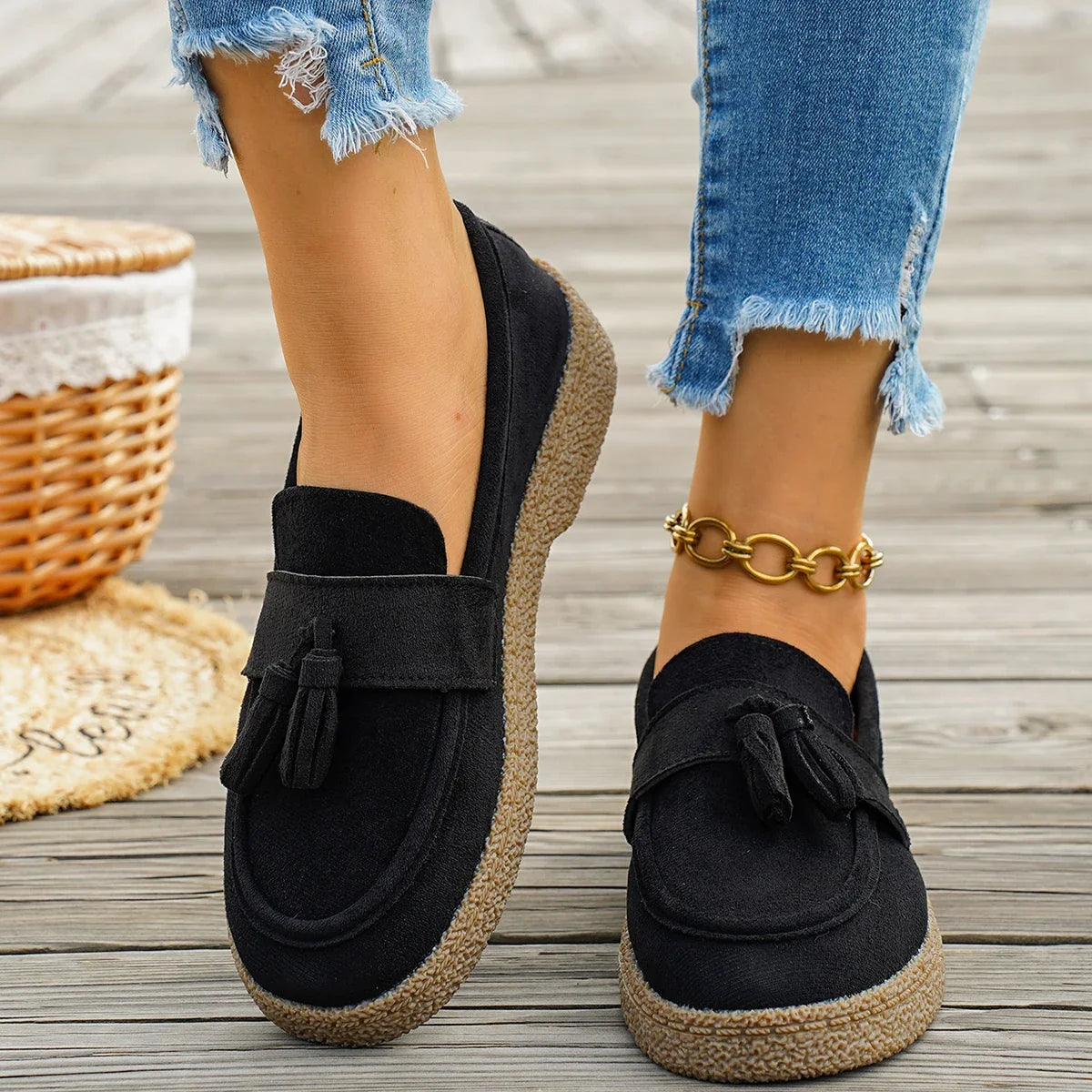 Elizabeth™ | Suede Tassel Loafers