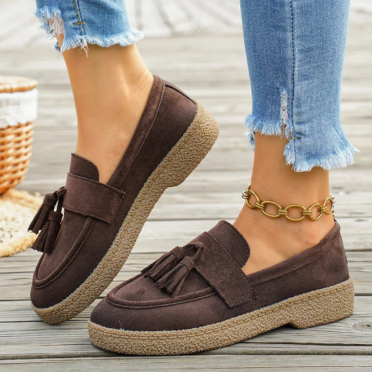 Elizabeth™ | Suede Tassel Loafers