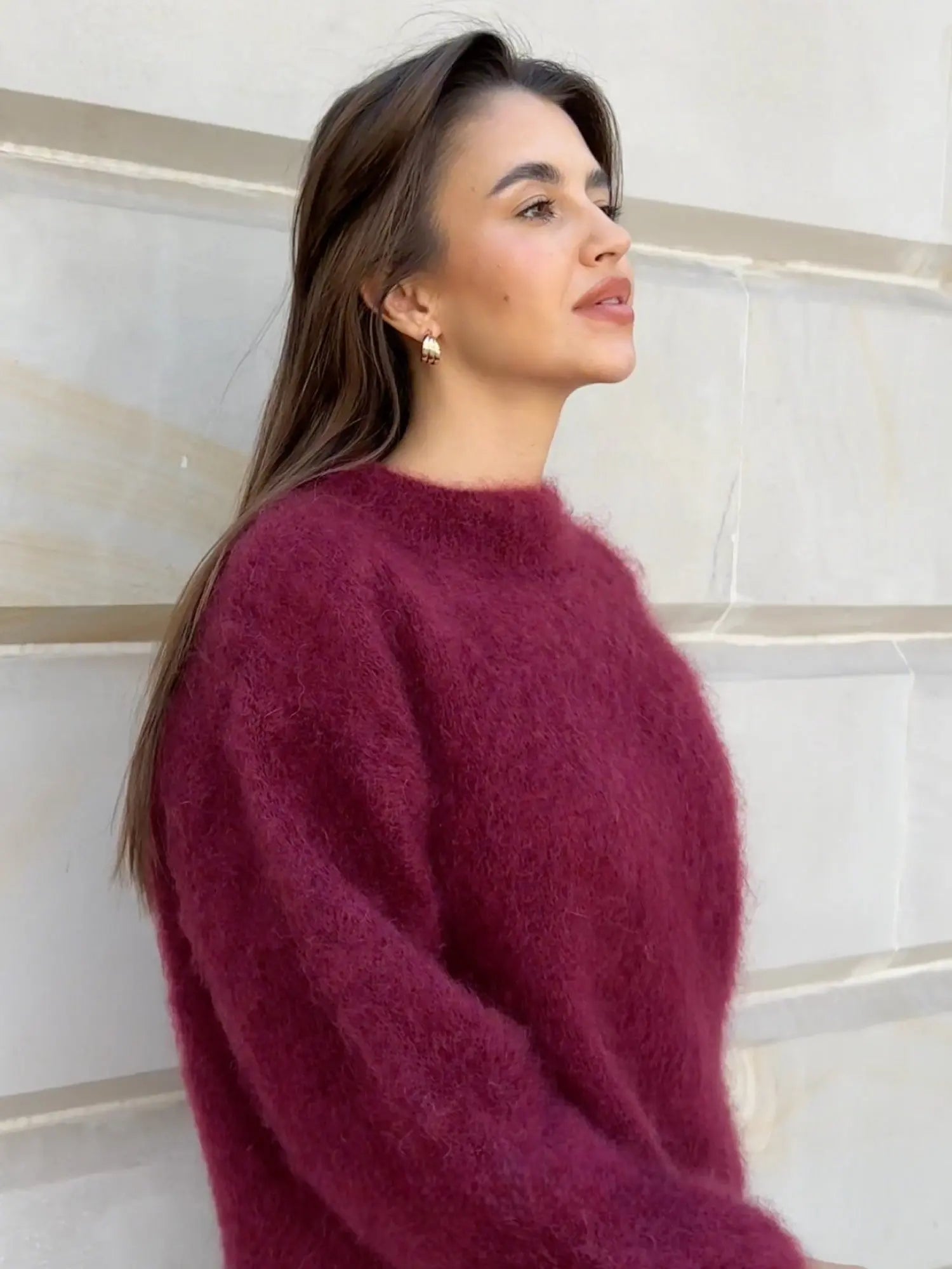 Women's Cozy Elegant Mohair Sweater