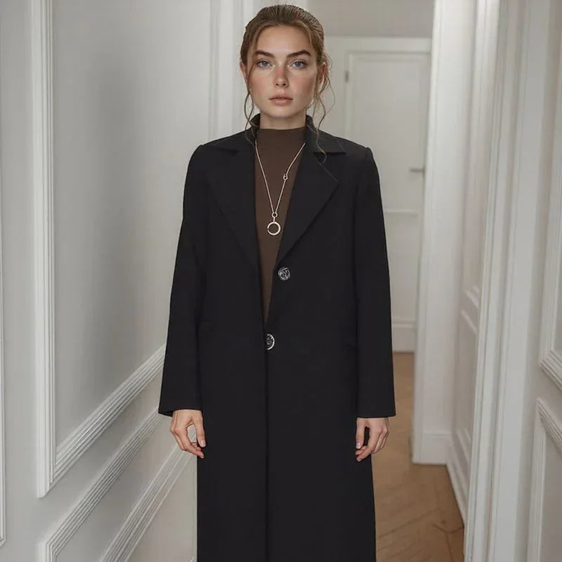 Lady Luxe™ Velvet-Lined Statement Coat