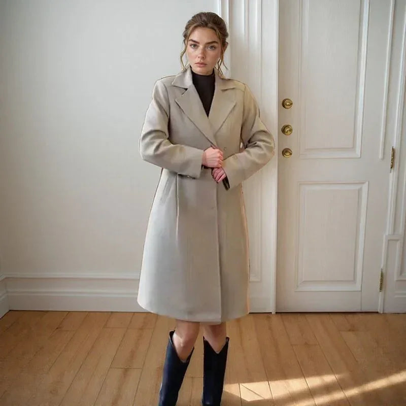 Lady Luxe™ Velvet-Lined Statement Coat
