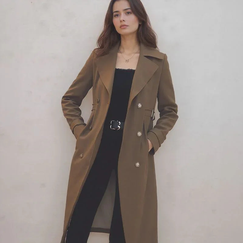 Lady Luxe™ Velvet-Lined Statement Coat