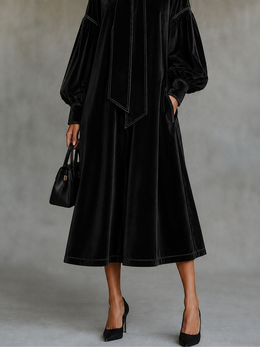 Rosalie™ | Velvet Midi Dress