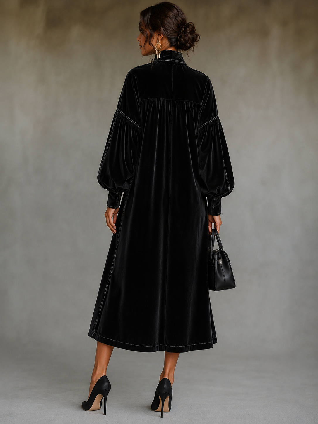 Rosalie™ | Velvet Midi Dress