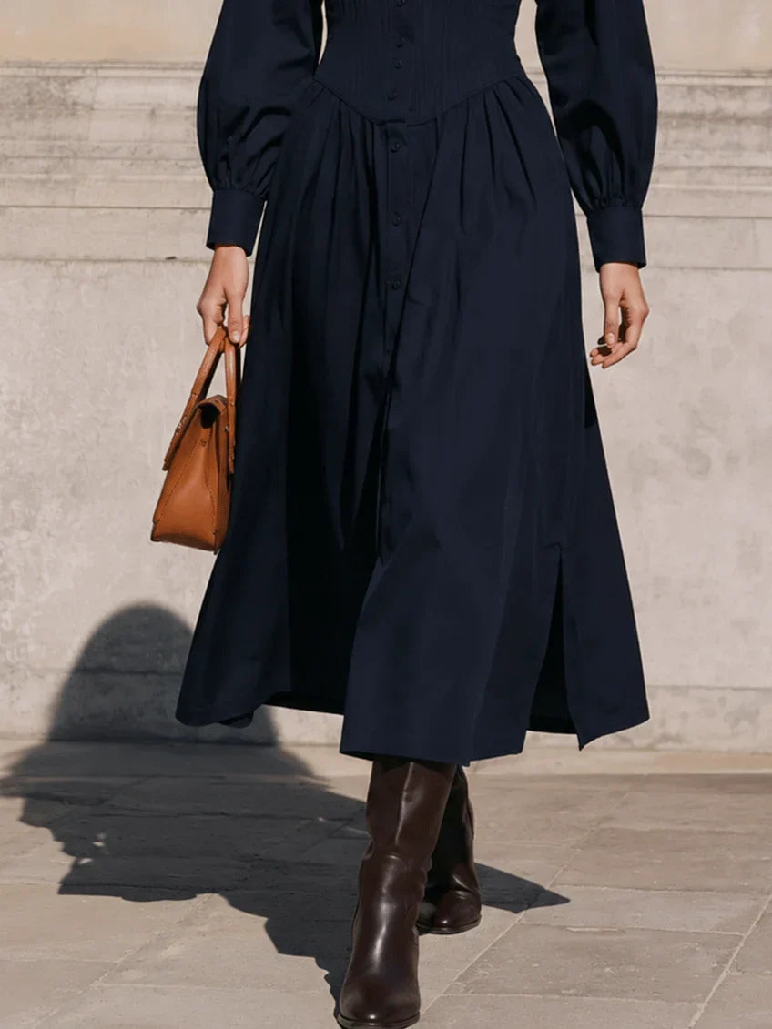 Elise™ | Corset-Waist Midi Dress