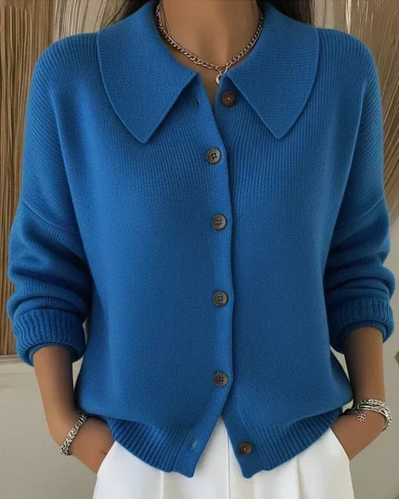 Clara™ | Collared Button Cardigan
