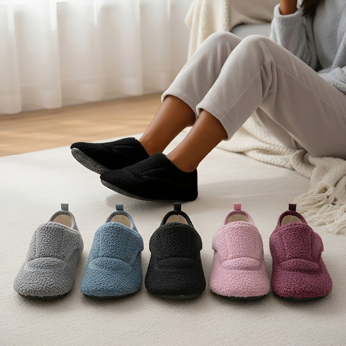Bridget™ | Soft Wide-Fit House Slippers