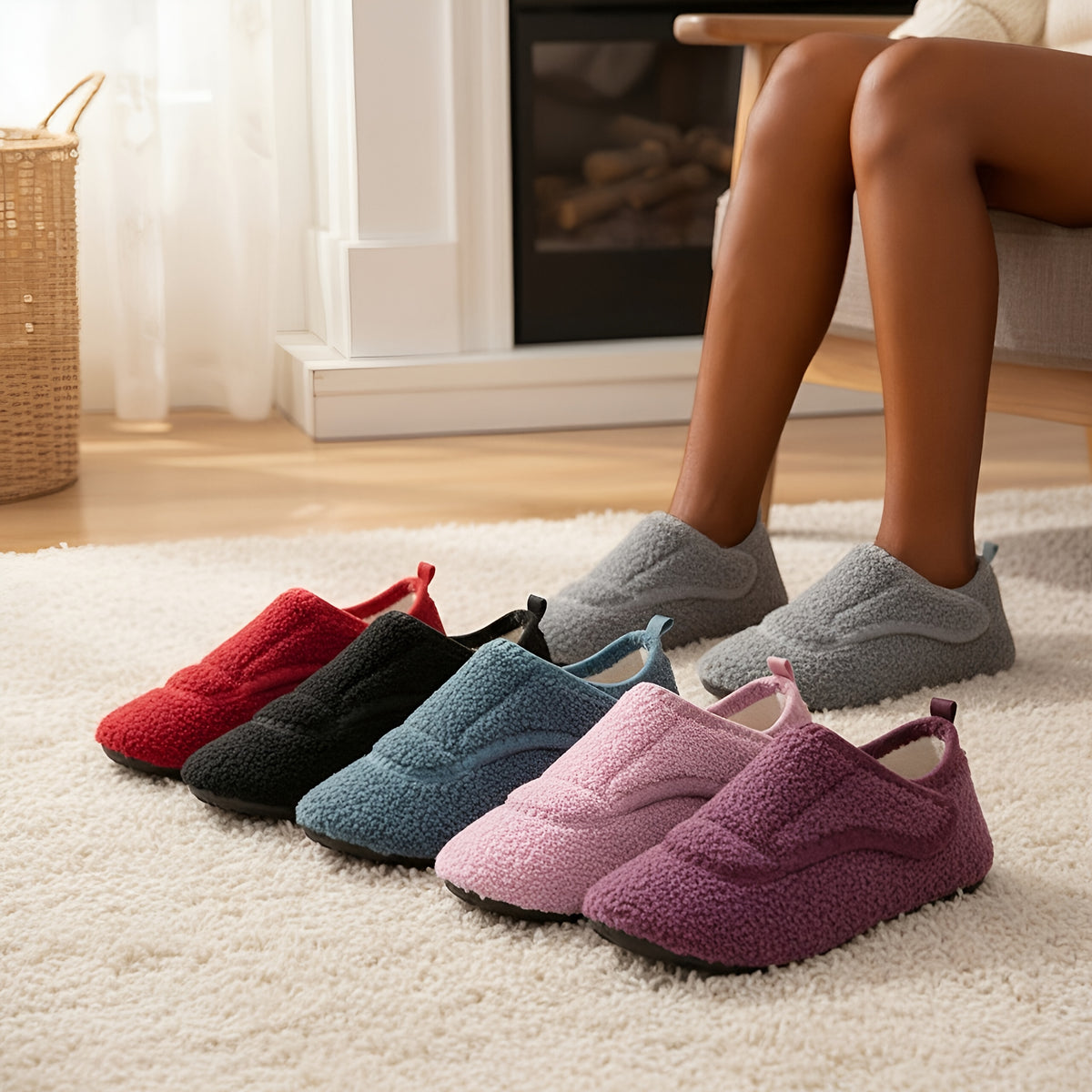 Bridget™ | Soft Wide-Fit House Slippers
