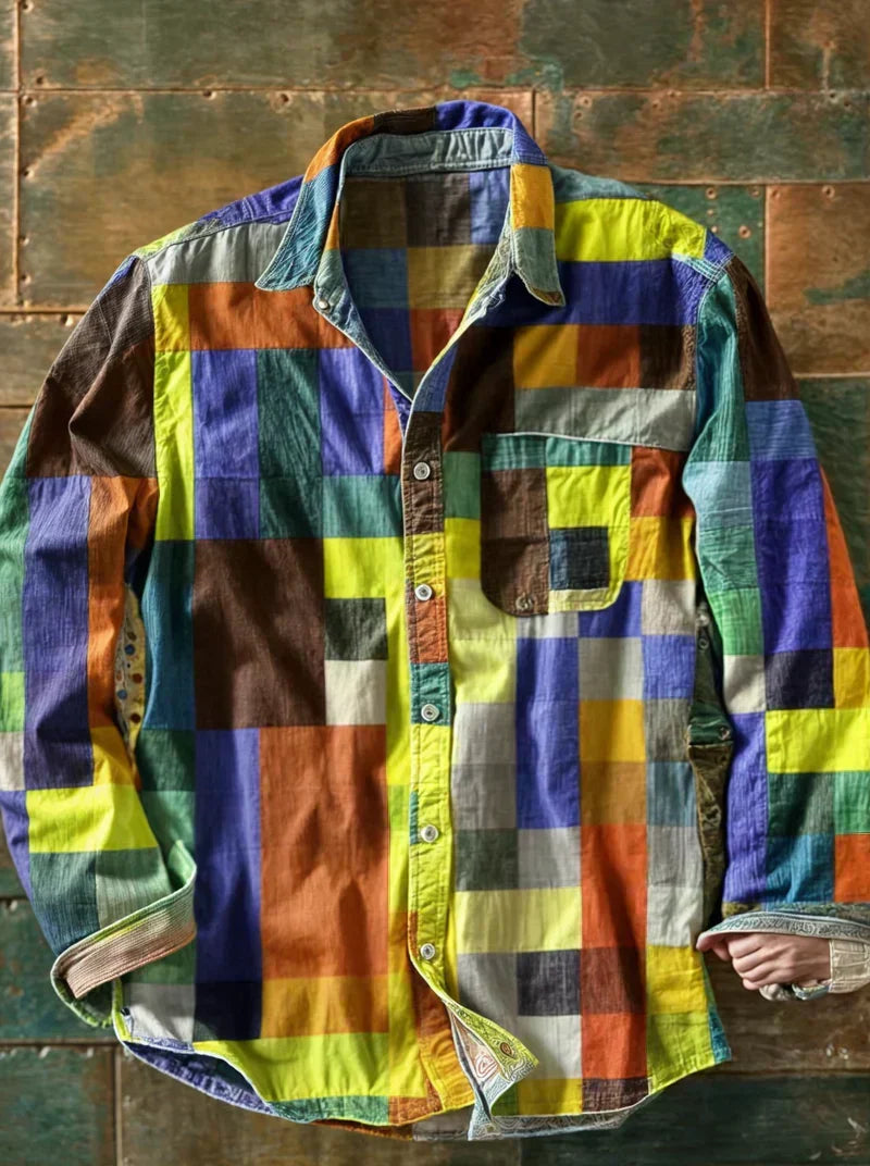 Russel™ Colorblock Patchwork Shirt