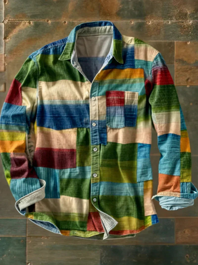 Russel™ Colorblock Patchwork Shirt