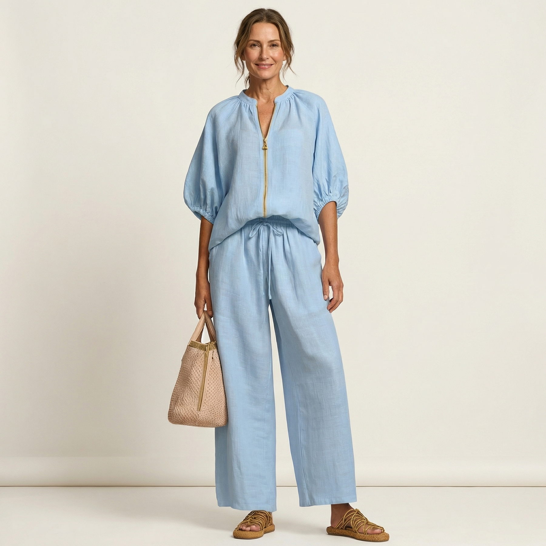 MARLOWE | ZIPPER-FRONT TWO-PIECE SET