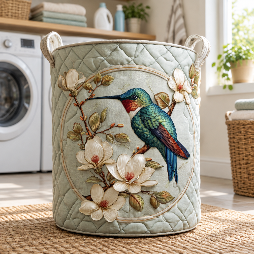 DAISY | Hummingbird Lace Laundry Basket